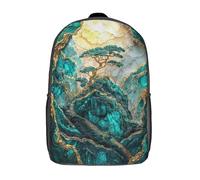 RRTYVFD Skeleton Hug Tarot Mochila escolar infantil impresa en 3D para niños de primaria y secundaria, Journey To The Sacred Tree, 17"