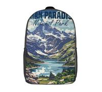 RRTYVFD Tbilisi, Georgia Mochila de viaje para niños, mochila escolar para niños, mochila escolar impresa en 3D, mochila de gran capacidad para niños y niñas, Gran Paradiso Italia, 17"
