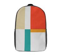 RRTYVFD Texturas geométricas 05 Mochila escolar para niños, mochila de libros, mochila de ocio, mochila de viaje, mochila para niños y niñas, mochila grande, Abstract And Geometric 8, 17"