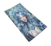 RRTYVFD - Toalla de baño con diseño floral "Retrato de niña joven", toalla grande suave y muy absorbente para spa, gimnasio y hotel, 35 x 73 cm