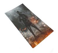 RRTYVFD Toalla de mano de soldado en el campo de batalla, grande, súper absorbente y de secado rápido, ideal para viajes, camping y playa, 35 x 73 cm