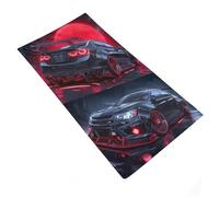 RRTYVFD Toalla de playa y piscina de microfibra extragrande Black Beauty in Red Moon Bah Towels 35 x 73 cm