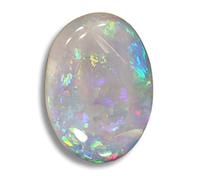 RRVGEM 8.00 Ratti Opal Stone Certified Natural Fire Oval Shape AAA+ Super Quality Astrological Australian Opal Loose Gemstone for Man and Woman with Lab - Certificado, GEMSTONE LOOSE GEMSTONE, Opal,