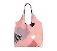 rrxnbcgg Abstract Love Chart - Bolsas de tela ligeras y reutilizables para comestibles, adecuadas para bricolaje, publicidad, promoción, regalo, actividad