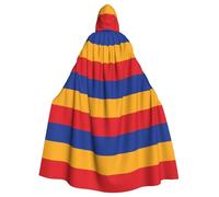 rrxnbcgg Bandera de Armenia Capa con capucha de poliéster totalmente impresa, cómoda y duradera, adecuada para Halloween y otras fiestas temáticas y escenas escénicas