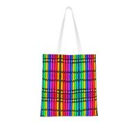 rrxnbcgg Bolsa de compras de lona con crayones de colores, se puede llevar a mano o sobre el hombro, para viajes, trabajo, gimnasio
