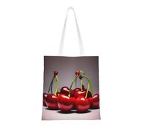 rrxnbcgg Bolsa de la compra de lona con cerezas chilenas, se puede llevar a mano o sobre el hombro, para viajes, trabajo, gimnasio
