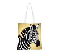 rrxnbcgg Bolsa de la compra de lona de cebra blanca y negra, se puede llevar a mano o sobre el hombro, para viajes, trabajo, gimnasio