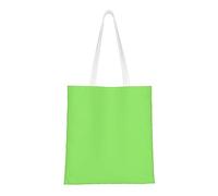 rrxnbcgg Bolsa de la compra de lona de color verde claro, se puede llevar a mano o sobre el hombro, para viajes, trabajo, gimnasio