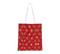 rrxnbcgg Bolsa de la compra de lona plana con tomates, se puede llevar a mano o sobre el hombro, para viajes, trabajo, gimnasio