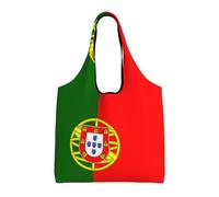 rrxnbcgg Bolsas de tela ligeras y reutilizables con bandera portuguesa, adecuadas para bricolaje, publicidad, promoción, regalo, actividad