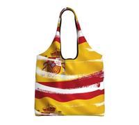 rrxnbcgg Bolsas de tela ligeras y reutilizables con la bandera de España, adecuadas para bricolaje, publicidad, promoción, regalo, actividad