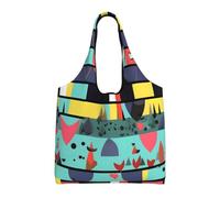 rrxnbcgg Bolsas de tela para la compra de comestibles, ligeras, medianas y reutilizables, adecuadas para bricolaje, publicidad, promoción, regalo, actividad