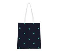 rrxnbcgg Bonita bolsa de compras de lona con fondo azul, se puede llevar a mano o sobre el hombro, para viajes, trabajo, gimnasio