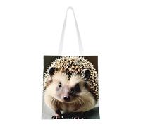 rrxnbcgg Bonita bolsa de la compra de lona de erizo, se puede llevar a mano o sobre el hombro, para viajes, trabajo, gimnasio