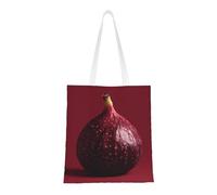 rrxnbcgg Encantadora bolsa de la compra de lona de higo, se puede llevar a mano o sobre el hombro, para viajes, trabajo, gimnasio