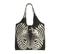 rrxnbcgg Love Zebra - Bolsas de tela ligeras y reutilizables para comestibles, adecuadas para bricolaje, publicidad, promoción, regalo, actividad