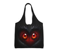 rrxnbcgg Red Eyes in Love - Bolsas de tela ligeras y reutilizables para comestibles, adecuadas para bricolaje, publicidad, promoción, regalo, actividad