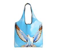 rrxnbcgg Seagulls in flight - Bolsas de tela ligeras y reutilizables para comestibles, adecuadas para bricolaje, publicidad, promoción, regalo, actividad
