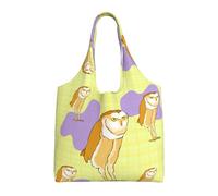 rrxnbcgg Standing Owl - Bolsas de tela ligeras y reutilizables para comestibles, adecuadas para bricolaje, publicidad, promoción, regalo, actividad