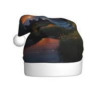 rrxnbcgg Summer isNight Dream - Sombrero de Navidad de felpa para adultos, vacaciones especiales de Navidad con ambiente festivo.