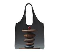 rrxnbcgg The Art of Balance Bolsas de comestibles ligeras y reutilizables de tela, adecuadas para bricolaje, publicidad, promoción, regalos, actividades