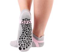 RRYPBOVG Calcetines Pilates Calcetines Deportivos de Yoga for Mujer, algodón Antideslizantes, Transpirables, con ventilación, for Pilates, Ballet y Danza(Gray)