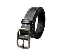 RRYPBOVG Cinturón De Cuero Para Hombre Cinturón de cuero for hombre con hebilla de pasador, cinturón negro for vaqueros, correa vintage for mujer(100cm)
