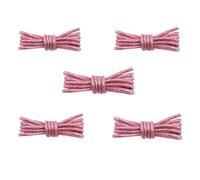RRYPBOVG Cordones De Zapatos Para Senderismo 5 pares de cordones redondos de colores blancos con purpurina, cordones brillantes a la moda, zapatillas deportivas informales blancas(Pink,100cm)