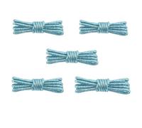 RRYPBOVG Cordones De Zapatos Para Senderismo 5 pares de cordones redondos de colores blancos con purpurina, cordones brillantes a la moda, zapatillas deportivas informales blancas(Light blue,180 cm)