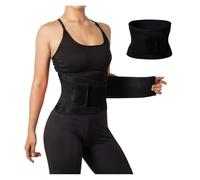 RRYPBOVG Faja Abdominal para Mujer Cinturón de Soporte Lumbar Transpirable for la Espalda Baja, for Hombres y Mujeres(Black,XXL)