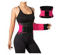RRYPBOVG Faja Abdominal para Mujer Cinturón de Soporte Lumbar Transpirable for la Espalda Baja, for Hombres y Mujeres(Rose Red,S)