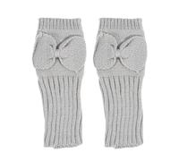 RRYPBOVG Guantes Térmicos Sin Dedos 2Pair Long Fingerless Gloves Women Mitten Winter Arm Warmer Knitted Sleeve Soft Girls Anime Clothes(Light grey)