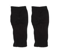 RRYPBOVG Guantes Térmicos Sin Dedos 2Pair Long Fingerless Gloves Women Mitten Winter Arm Warmer Knitted Sleeve Soft Girls Anime Clothes(Black)