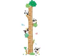 RRYPBOVG Medidor Infantil Escala de medición de Crecimiento Panda bebé en el árbol Pegatinas de Altura for la decoración de la habitación de los niños Tabla Pegatina de Regla de árbol Grande