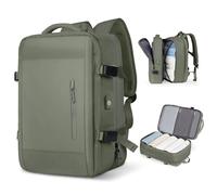 RRYPBOVG Mochila Viaje Bolsa Vacio Mochila for Hombre, Bolsa de Viaje Multifuncional, compresión al vacío, Impermeable, Mochila for Ordenador de Viaje de Negocios(Green)