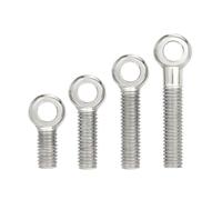 RRYPBOVG Pernos De Ojo Perno de ojo M5 M6 M8 de acero inoxidable 304 con cabeza de anillo redondo, perno de enlace, tornillo con orificio deslizante(M6x50,5Pcs)