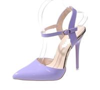 RRYPBOVG Sandalias De Tacón Alto Para El Verano Verano 12cm tacones de aguja altos sandalias con correa en el tobillo zapatos de fiesta con punta hueca for mujer(Color3,41)