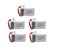 RRYUIOO Batería De Lipo For Dron De 3,7 V Y 300 MAh, Compatible con Syma, X11, E55, Fq777, Fq17w, F180, Fy530, U816, U816a, U830, H107, S39-1, Hd-1306, Batería For Dron RC UAV(5pcs)