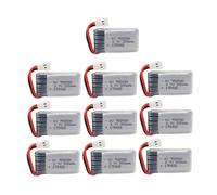 RRYUIOO Batería De Lipo For Dron De 3,7 V Y 300 MAh, Compatible con Syma, X11, E55, Fq777, Fq17w, F180, Fy530, U816, U816a, U830, H107, S39-1, Hd-1306, Batería For Dron RC UAV(10PCS)