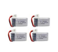 RRYUIOO Batería De Lipo For Dron De 3,7 V Y 300 MAh, Compatible con Syma, X11, E55, Fq777, Fq17w, F180, Fy530, U816, U816a, U830, H107, S39-1, Hd-1306, Batería For Dron RC UAV(4pcs)