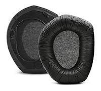 RS 175 - Almohadillas de repuesto para auriculares Sennheiser HDR 175, 165, almohadillas profesionales con piel sintética, espuma viscoelástica (negro)