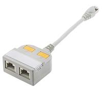 RS PRO Adaptador RJ45 Cat.5 de 2 Puertos Blindado Directo Pasaje Tipo T Adaptador
