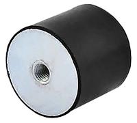 RS PRO Amortiguador de vibraciones de acero inoxidable, rosca interior M8, diámetro 40 mm x 30 mm, 55 Shore A