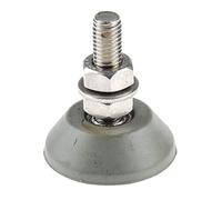 RS PRO Amortiguador de vibraciones de goma M10, diámetro 46 mm x 53 mm, 55 Shore A/hasta 200 kg