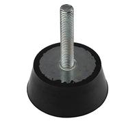 RS PRO Amortiguador de vibraciones de goma M8, diámetro 46 mm x 20 mm, 60 Shore A/hasta 40 kg