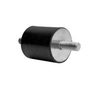RS PRO Amortiguador de vibraciones de goma, rosca exterior/exterior, M10 x 30, diámetro 50 mm x 25 mm, 55 Shore A