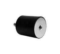 RS PRO Amortiguador de vibraciones de goma, rosca exterior/interior, M6 x 20, diámetro 25 mm x 20 mm, 60 Shore A, paquete de 8 unidades