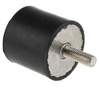 RS PRO Amortiguador de vibraciones, rosca exterior/interior, amortiguador M10, diámetro 50 mm x 45 mm, 60 Shore A/hasta 154,22 kg