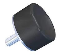 RS PRO Amortiguador de vibraciones, rosca exterior M8, diámetro 30 mm x 20 mm, 45 Shore A/hasta 29,5 kg, paquete de 4 unidades
